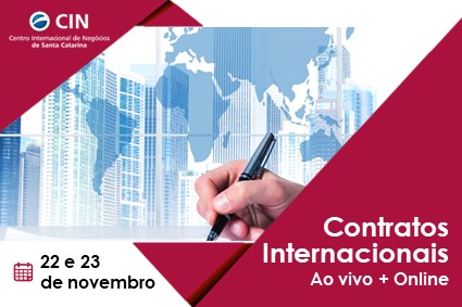 Contratos Internacionais no site da FIESC