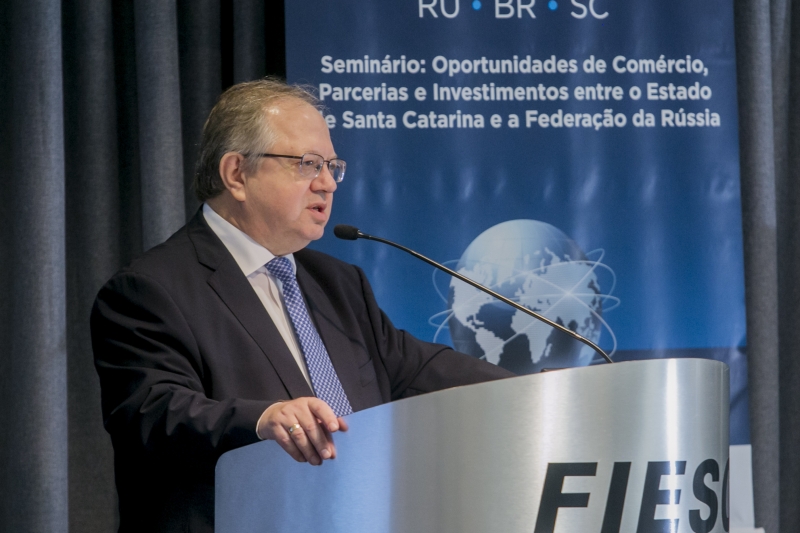 Embaixador da Rússia no Brasil, Sergei Pogossovitch Akopov. Foto: Fernando Willadino