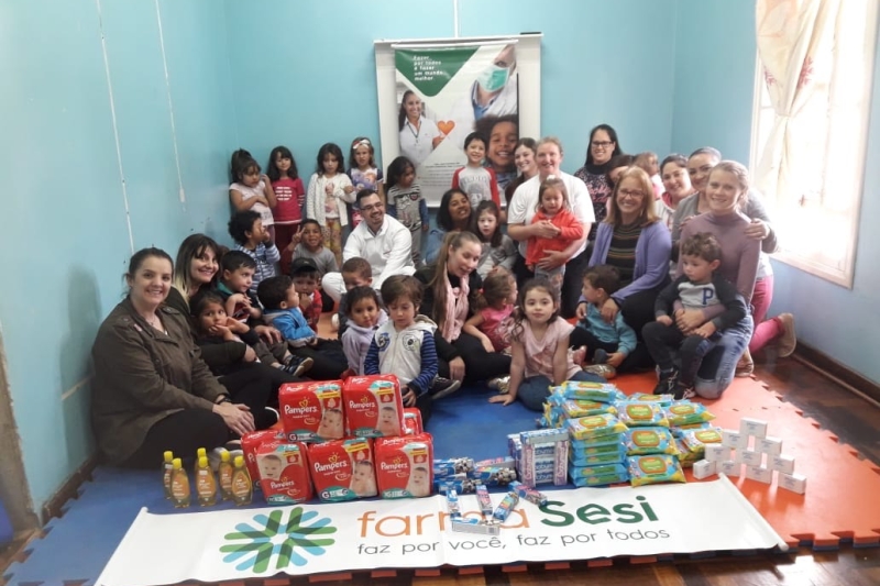 Entrega realizada em Concórdia. Foto: Divulgação SESI