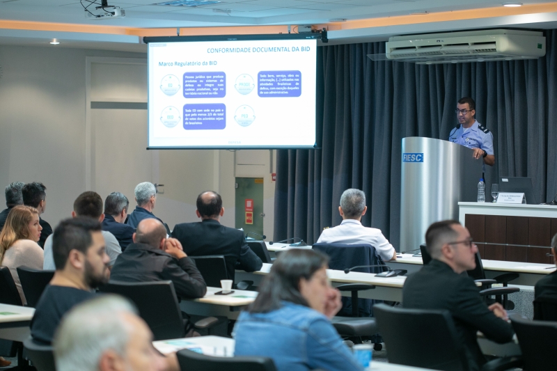 1° tenente Marcos Vinicius Bento, do Centro de Apoio a Sistemas Logísticos de Defesa (foto: Filipe Scotti)