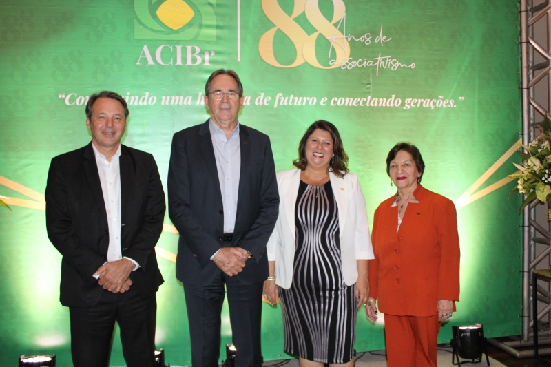 Executivos da FIESC no evento em Brusque. 