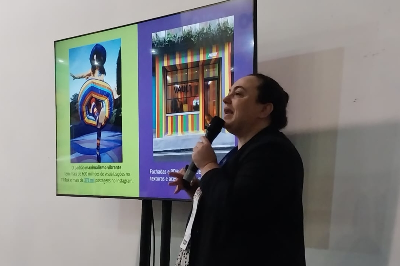 Angélica Coelho, consultora do Centro de Tecnologia da Indústria Química e Têxtil (SENAI/Cetiqt). Foto Aline  Camargo