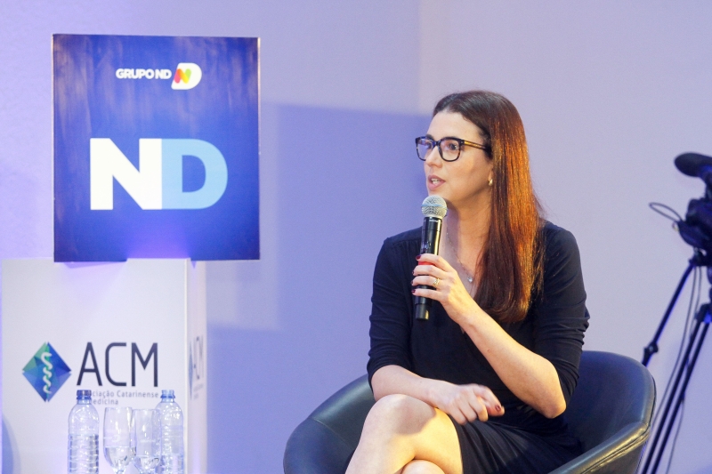 Sendi Lopes destacou harmonia entre os atores que integram o ecossistema de saúde. Foto: Leo Munhoz/ND