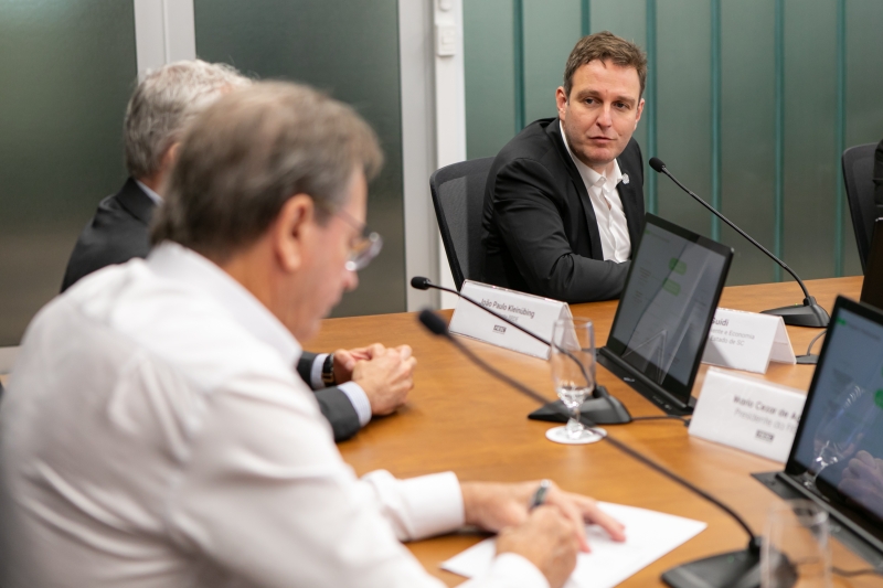 Ricardo Guidi, secretário de estado do meio ambiente e economia verde, participou do encontro. Foto: Filipe Scotti