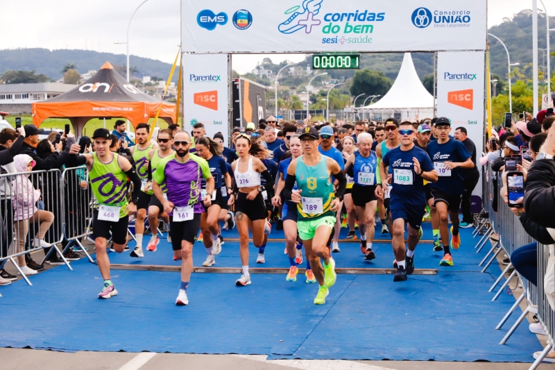 Corrida do Bem do SESI reúne 750 atletas e celebra solidariedade em Criciúma